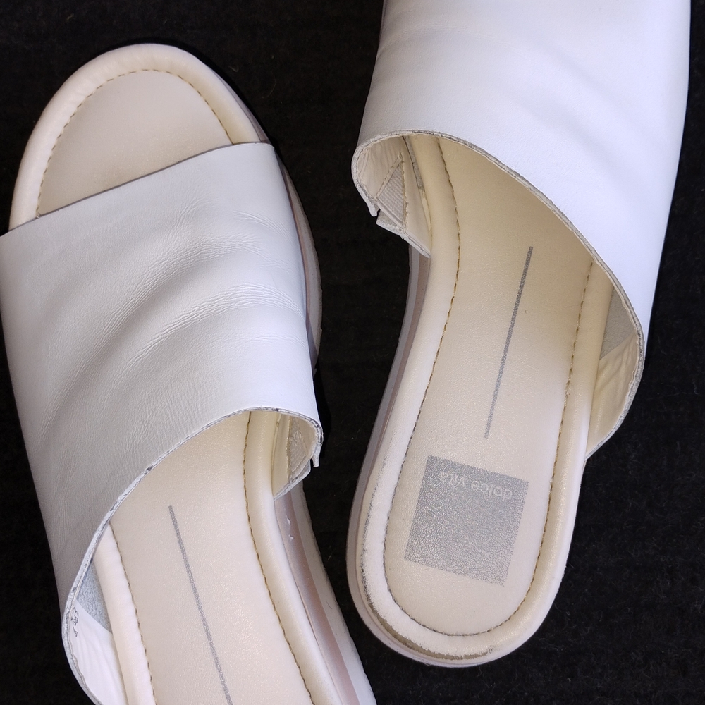 Dolce Vita White Women's Mules